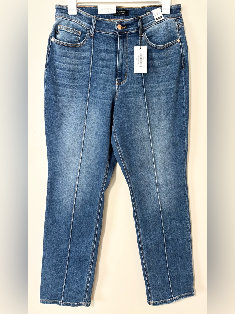 Judy Blue Size 16W Flattering High Rise Center Seam Straight Jeans